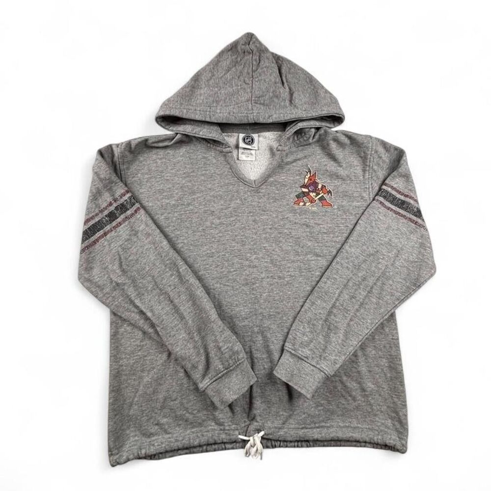 Arizona Coyotes Gray Hoodie Women's Medium NHL Embroidered Pullover